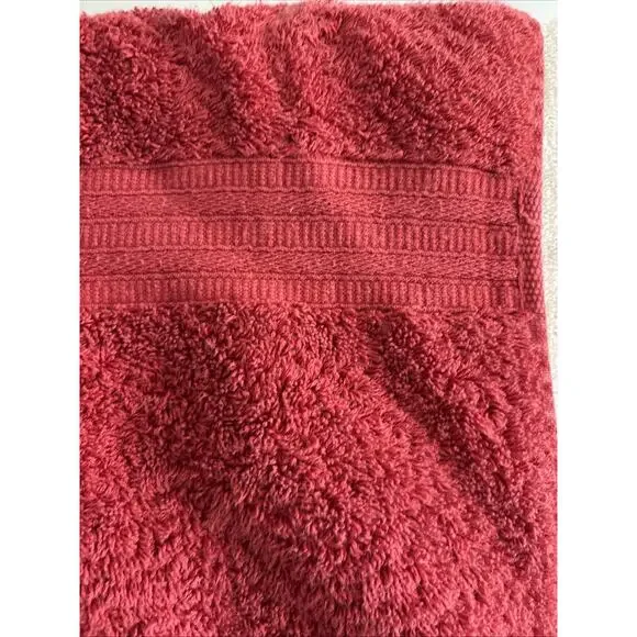 4 Ralph Lauren Vintage Red Towels 50” X 28” 100% Cotton